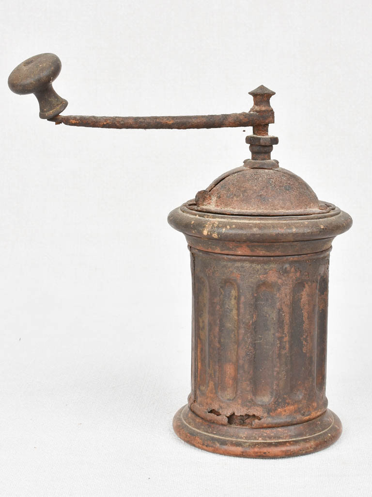 19th century French coffee mill 9"