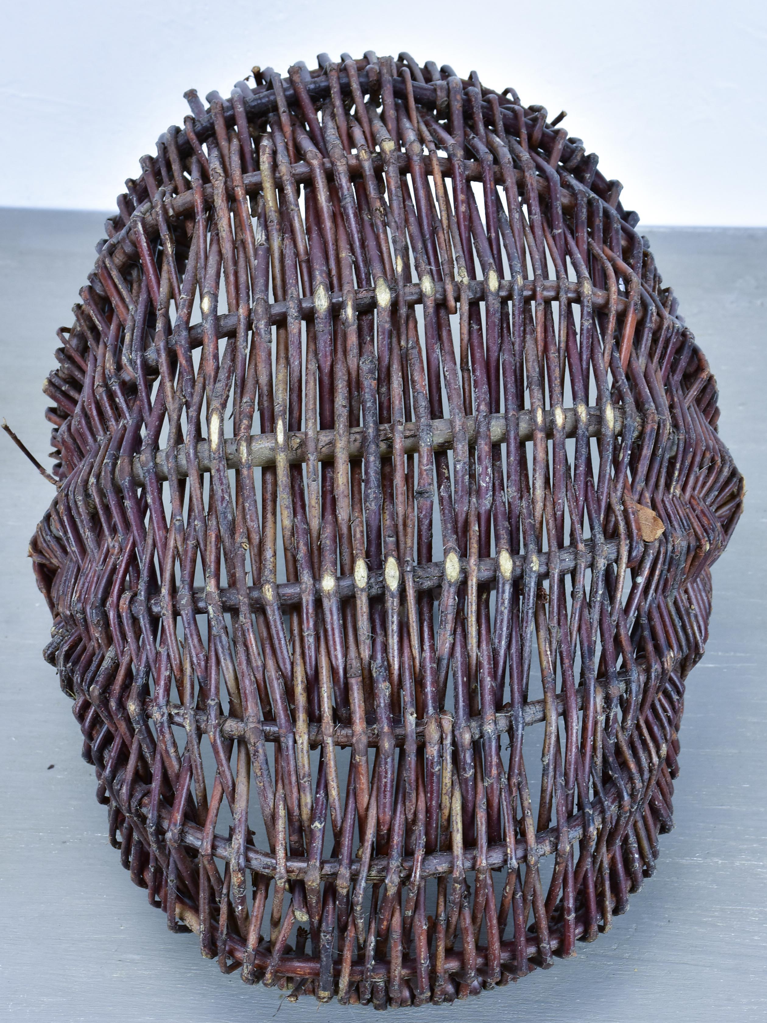 Vintage French basket with handle