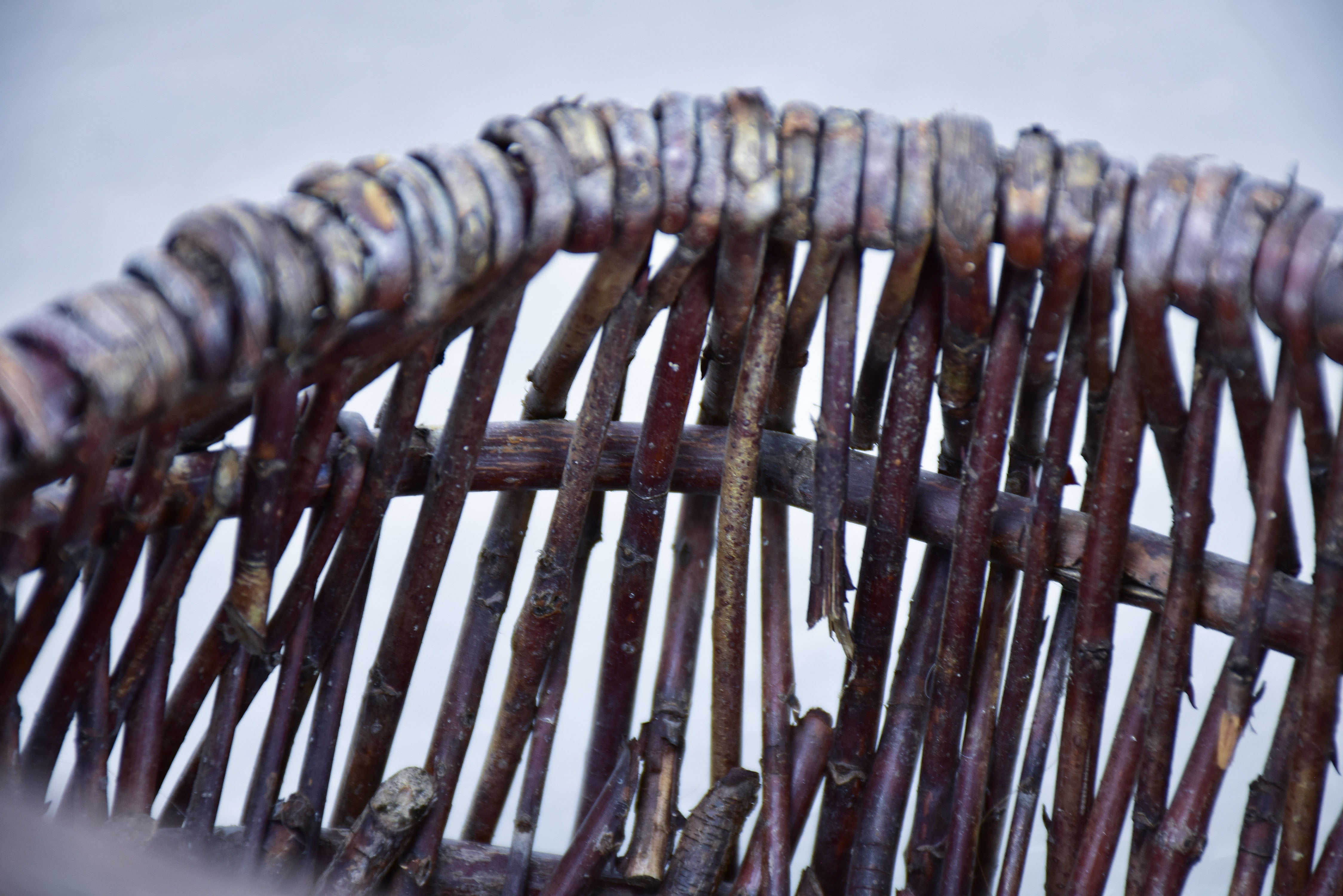 Vintage French basket with handle