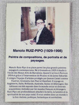 Matador with bull - Manolo Ruiz Pipo (1929-1998)