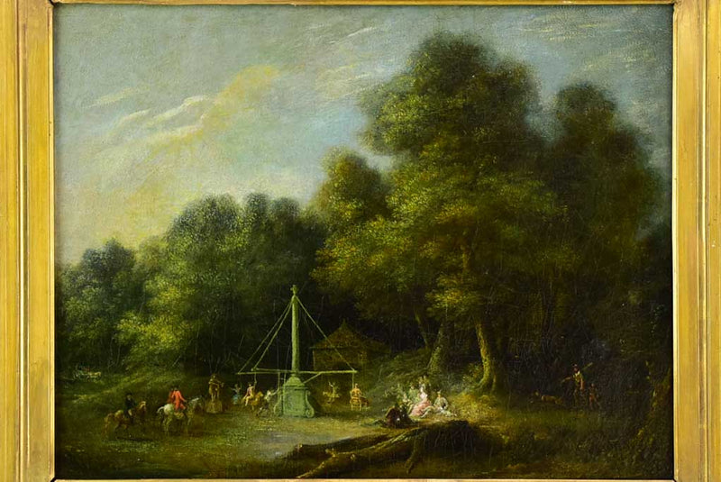 "Merry-go-round" - Scène du manege, Louis Gabriel Moreu (1740-1806) 23¼" x 27¼"