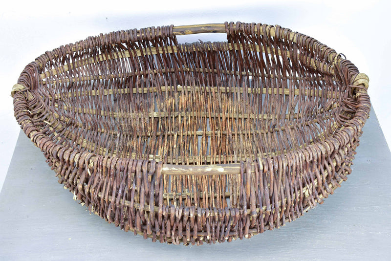 Large vintage French harvest basket