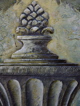 Decorative French painting of a garden urn 23 ½'' x 27 ¾''