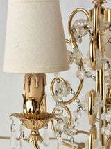 Classic gilded metal French girandole lamp