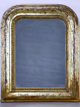 Small gilded Louis Philippe mirror 15 ¼'' x 19”