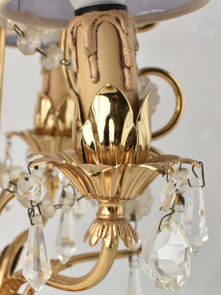 Elegant French crystal pendant lighting