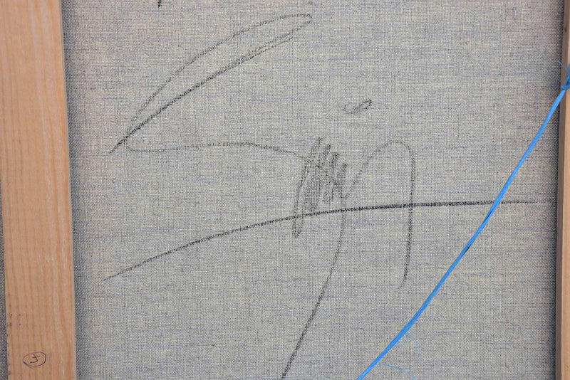 Contemporary painting of a bull by Jean-Marie Guiny (1954-2010)