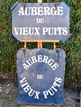 Late 19th century French sign "Auberge du vieux puits"