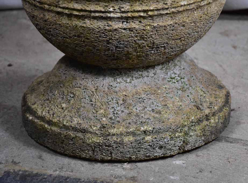 Early 20th-century French stone garden planter 20"