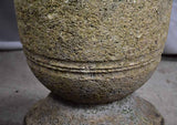 Early 20th-century French stone garden planter 20"