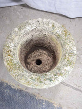 Early 20th-century French stone garden planter 20"