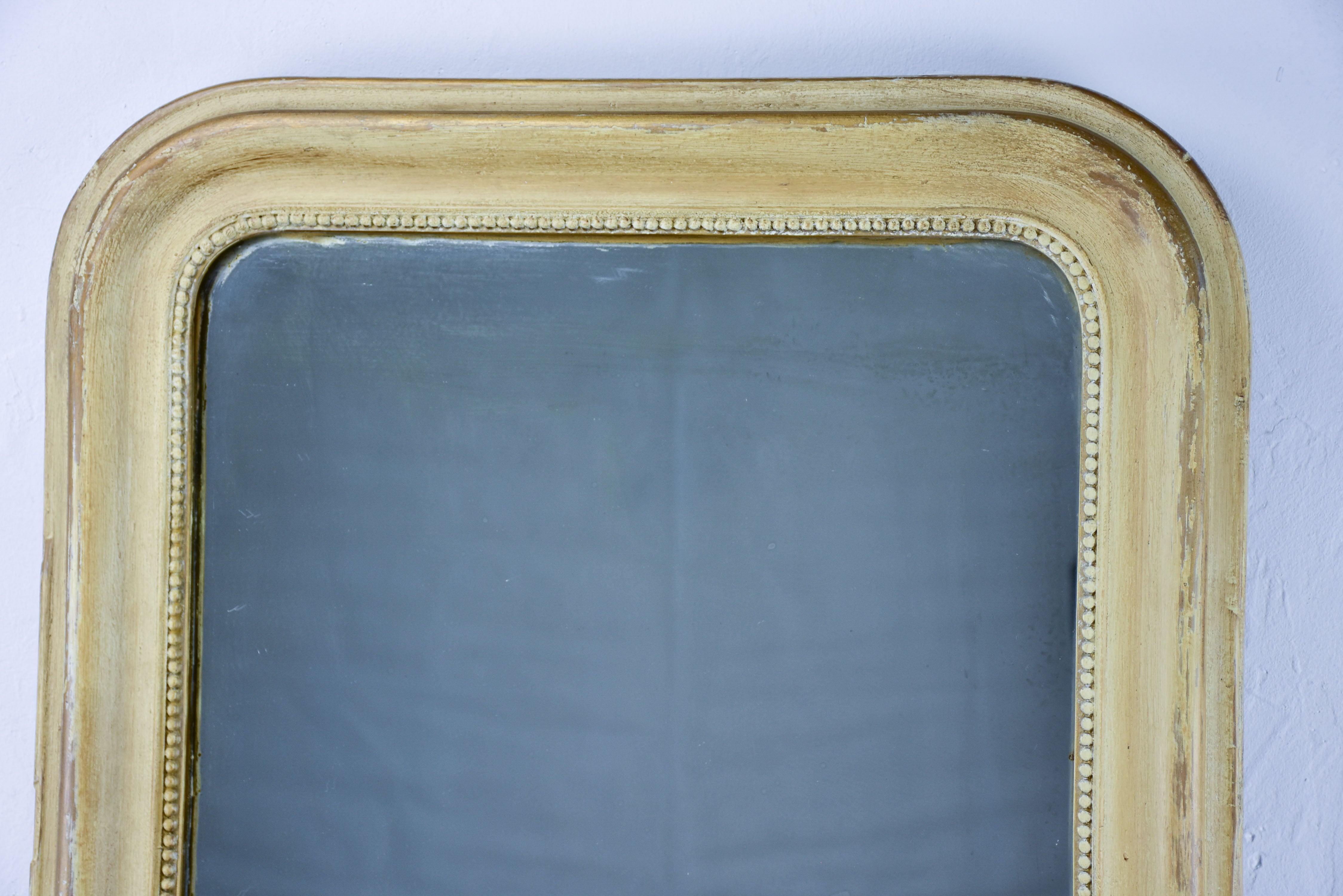 Painted antique French Louis Philippe mirror