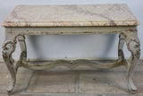 Small marble-top coffee table - Louis XV style