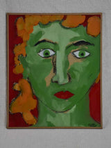 Portrait of lady with red hair by Caroline Beauzon 10¾" x 12½"