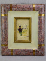 Authentic 1953 Raymond Renefer Satirical Painting