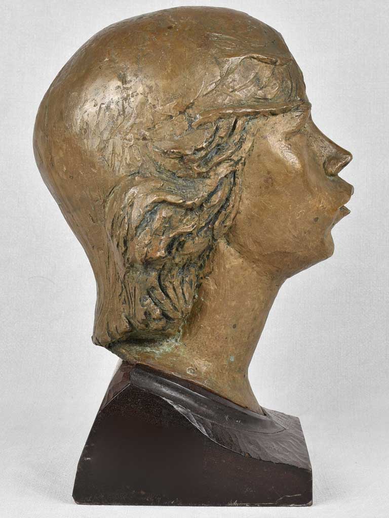 Antique Styled Pouting Lady Sculpture