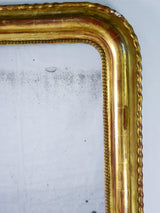 Large gilded French Louis Philippe mirror