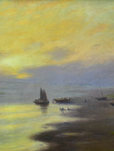 Swedish coast - Johannes Martin Grimelund (1842-1917) 19¼" x 24¾"