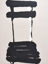 2/2 Monotype oil on paper of a chair by Caroline Beauzon 2009 19¾" x 25½"