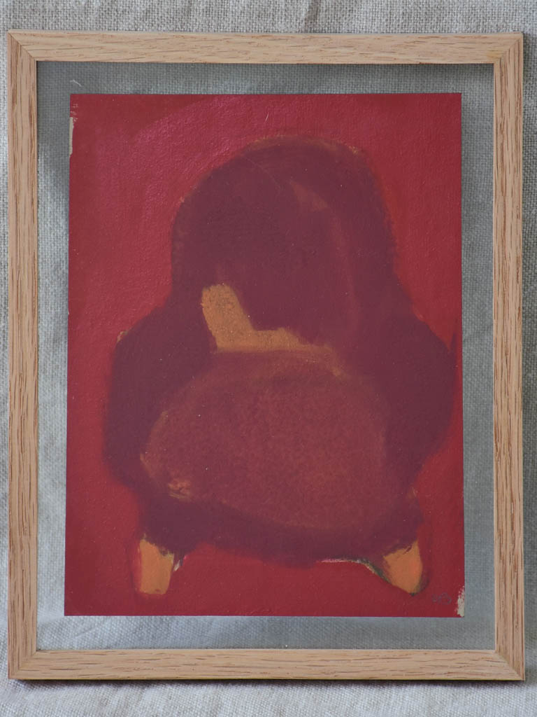 Small painting of an armchair - Caroline Beauzon 9" x 7½"
