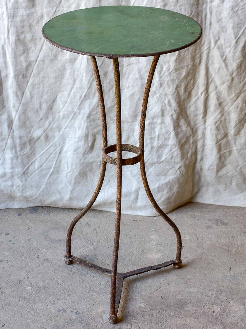 Small antique French garden table - round