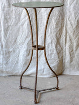 Small antique French garden table - round