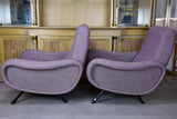 Pair of armchairs in the style of Zanuso