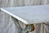 Art Nouveau marble top bistro table