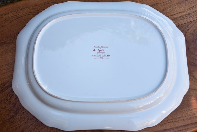Large Spode platter with berries