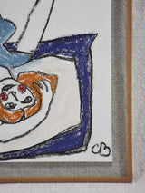 Portrait of a lady - charcoal & pastel on paper 3/6 Caroline Beauzon 10¾" x 14¼"