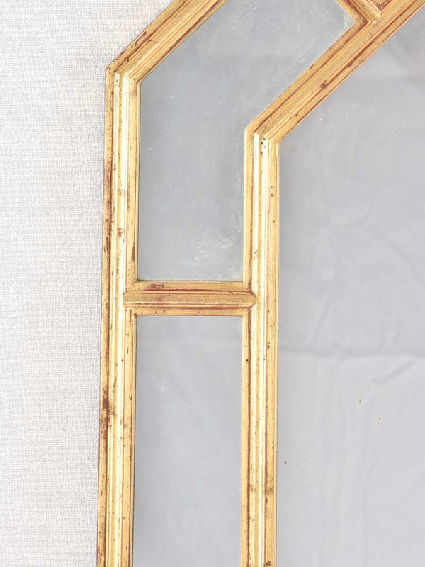 Vintage octagonal parclose mirror 35" x 26½"
