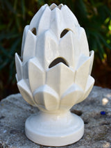 Vintage ironstone vase - abstract artichoke