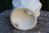 Vintage ironstone vase - abstract artichoke