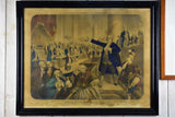 Antique Napoleon III French Lithograph - Mirabeau 30¼" x 24"