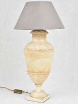 Elegant old-world alabaster table lamp