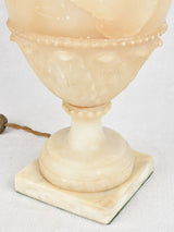 Ornate antique alabaster urn lamp