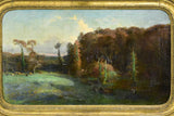 "Rural landscape" - Paysage champêtre, Victor-Marie Roussin (1812-1903) 21¼" x 31½"