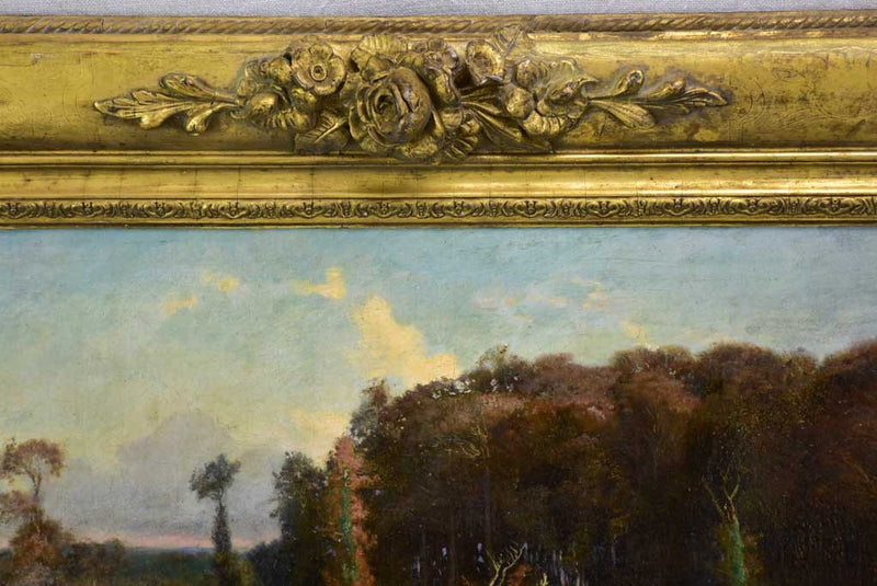 "Rural landscape" - Paysage champêtre, Victor-Marie Roussin (1812-1903) 21¼" x 31½"