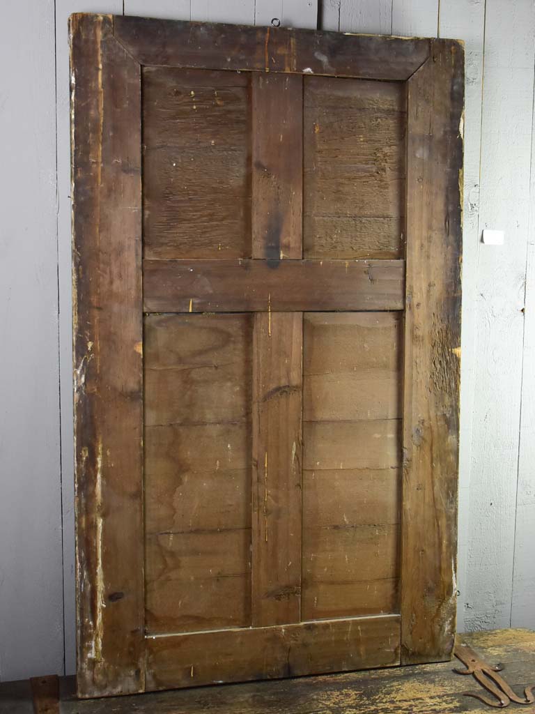 18th Century French mirror with two glass panes 34¼" x 56¼"