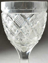 Authentic Baccarat Cut Crystal Wine Glasses