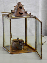 Collection of four vintage French oil lanterns