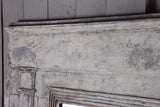 Late 18th Century Directoire trumeau mirror with grey patina 42½" x 43"