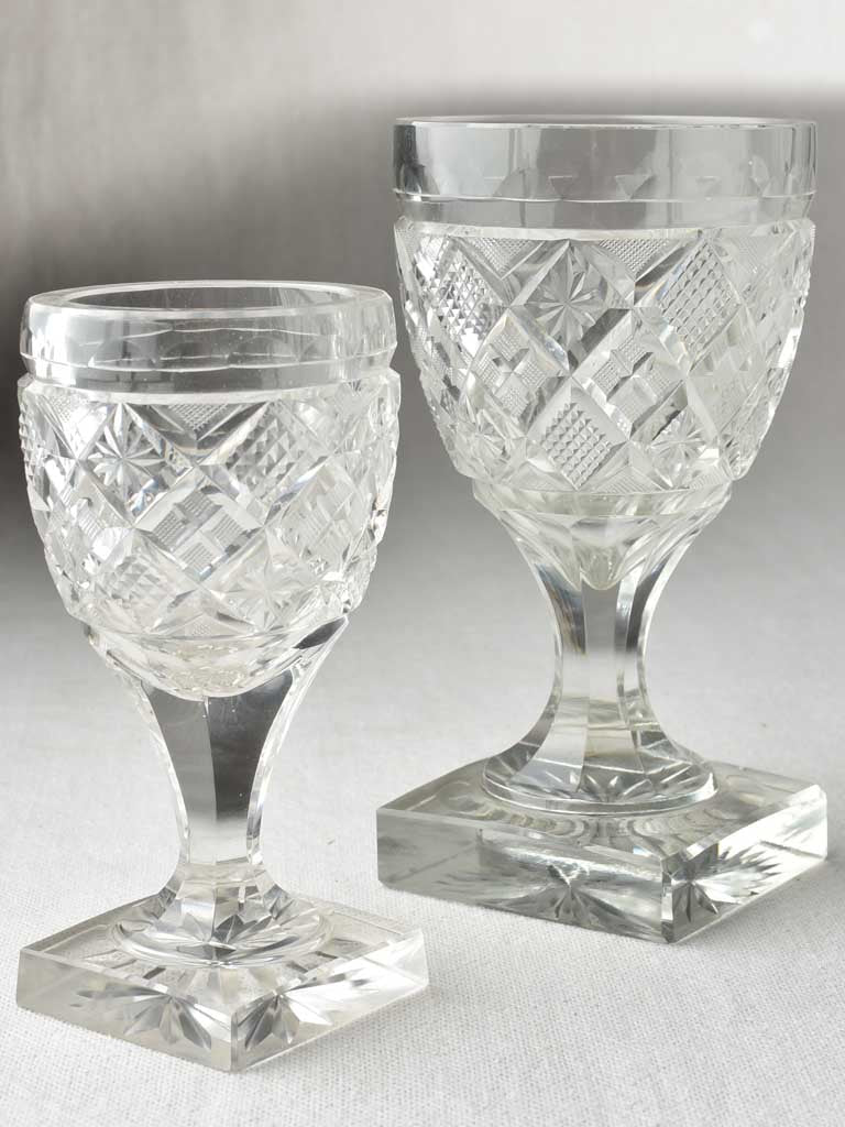 Weighty Unsigned Saint Louis Crystal Glasses