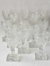 19th Century Handmade Crystal Glasses