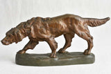 Handcrafted Bronze Hunting Dog Decor