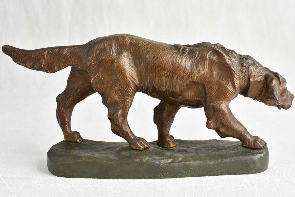 Aged Bronze Spaniel Sculpture Cartier