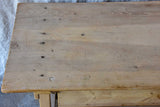 Rustic French antique console - raw timber