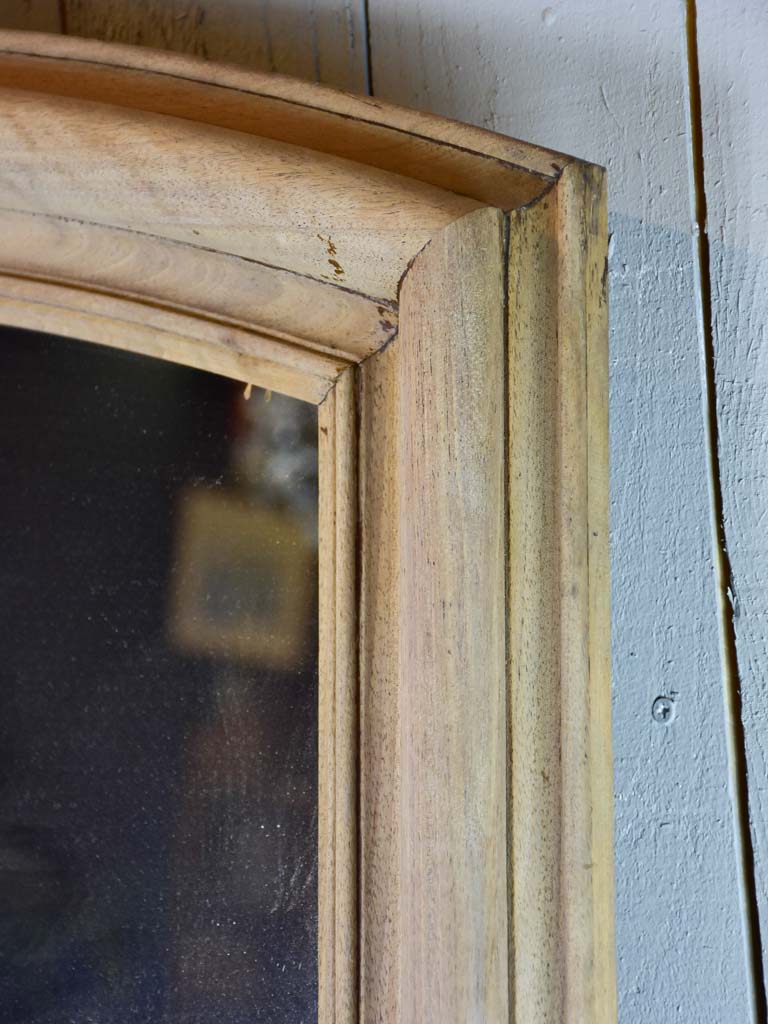 Antique French raw walnut framed mirror 31½" x 48¾"