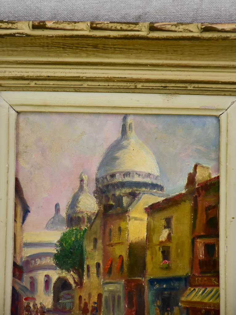 Vibrant Coloured Montmartre Canvas Painting
