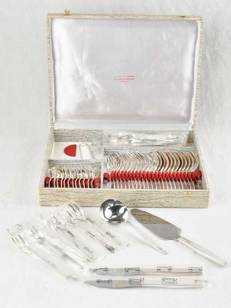 Exquisite late-twentieth-century Christofle cutlery set